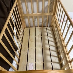 大和屋の ベビーベッド 3年前購入 の画像