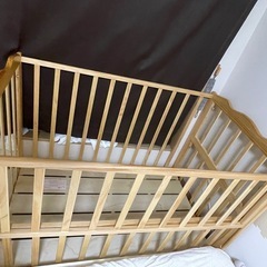 大和屋の ベビーベッド 3年前購入 の画像