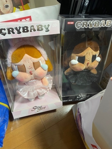 CRYBABY SHINY SHINY シリーズ ぬいぐるみ ピンク ブラック 2個セット