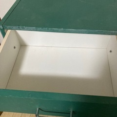 【無料・DIY向け】小型シェルフ（引き出し付き）／塗装＆元トラブルあり（直接引き取り限定）の画像