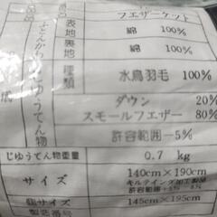 新品未使用未開封品のフェザーケットの画像
