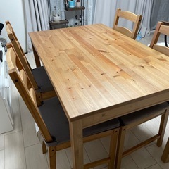 IKEA ヨックモック　テーブルセット の画像