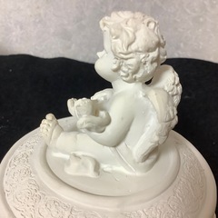 蓋付き小物入れ　天使　エンジェル　楽器　オブジェ　アクセラリー　鍵　保管の画像