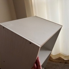２段カラーボックス（白）　１つの画像