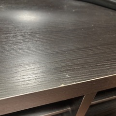 テレビ台 120cm ダークブラウン キャスター付きの画像