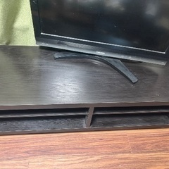 テレビ台 120cm ダークブラウン キャスター付きの画像