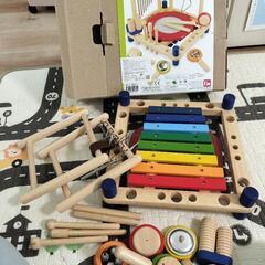 ミュージックステーション 木のおもちゃ 楽器玩具 アイムトイの画像