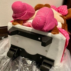 【新品未使用！】レア☆希少！ディズニー ミニーマウス ぬいぐるみ キャリーバッグの画像
