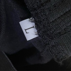 付け裾　体型カバー　黒　ブラック　ウエストゴム　エルサイズ　Lの画像
