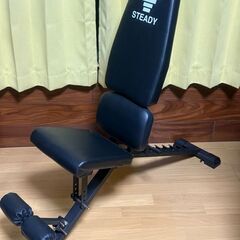 お引取限定品　STEADY 折りたたみ式 トレーニングベンチ　USED美品の画像