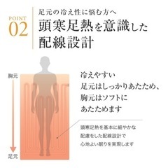 【丸洗い可】電気毛布の画像