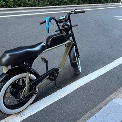 動作品　美品　電動アシスト自転車　カスタム品　18ah 大容量バッテリー　の画像