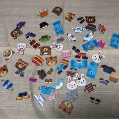 木製おもちゃ パズル 動物着せ替えパズルの画像