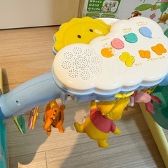【美品】プーメリー　くまのプーさん　えらべる回転6WAYジムメリーの画像