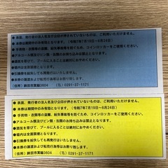 急募！！２１日まで！！涸沼わんぱくプールのチケット２枚の画像
