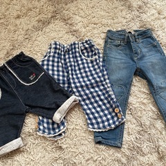 【サイズ80-100】※90以上多め 女の子　服 ボトムスまとめ売り12点セット ⑤ 【ミキハウス babyGAP UNIQLOなど】 ♡（期間限定出品）保育園着にもどうぞ♡の画像