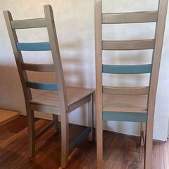 IKEA(イケア) KAUSTBY ダイニングチェア リメイク済み 2脚 セットの画像