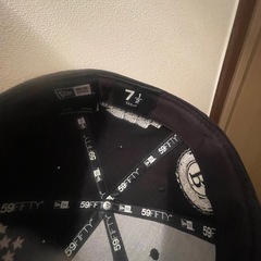 ニューエラ 59FIFTY DOLLAR ALL OVER UNDER VISOR ブラックの画像
