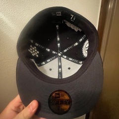 ニューエラ 59FIFTY DOLLAR ALL OVER UNDER VISOR ブラックの画像