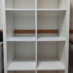 IKEA KALLAX ホワイトオープンシェルフの画像