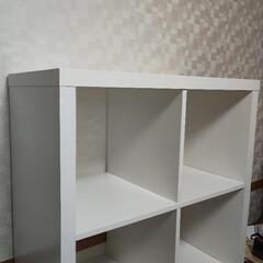 IKEA KALLAX ホワイトオープンシェルフの画像