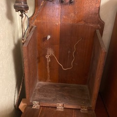 アンティーク　レトロ　手回し電話機の画像