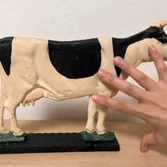 牛のドアストッパーの画像