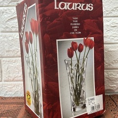 【希少】RCR ローラス クリスタル花瓶 CLP4803 イタリア製 AL PIOMBO 24% 佐々木硝子 花瓶 インテリア 装飾 コレクションの画像