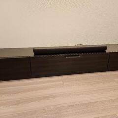 ガラス天面 テレビ台 おしゃれ モダン オールブラック 黒 ガラストップの画像