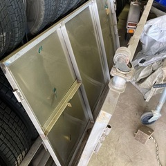 【新品未使用】ステンレス　門扉　　180×90×2枚の画像