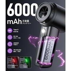 ハンディクリーナー 新品未使用
 コードレス 強力吸引力 車用掃除機 4WAY多機能 大容量きの画像