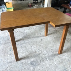 作業台 木製テーブル 110cm×80cm×高さ74cmの画像