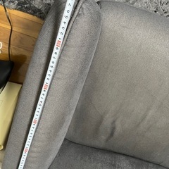 2人がけソファ　グレーの画像