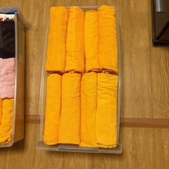 バスタオル、タオルまとめ売り、収納袋付きの画像