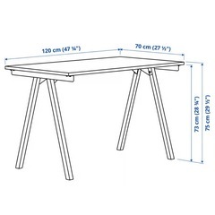 IKEAデスクTROTTENの画像