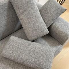 【美品】 2.5人掛けソファー 脚 おしゃれ ソファー［脚の取り外し可能］の画像