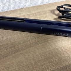 SALONIA サロニア ヘアアイロン ストレートアイロン ネイビーの画像
