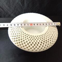 新品 三川内焼 玉泉 白磁香炉 無形文化財インテリア小物の画像