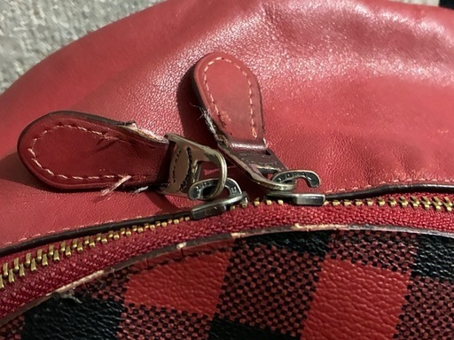 coach レザーリュック赤チェック (Kenichi ) 淵野辺のバッグ