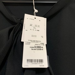 【大きいサイズ】3Lビジュー付きリボンブラウスの画像