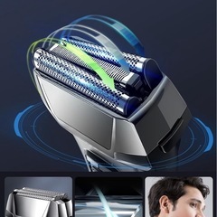 電気シェーバー メンズ 3枚刃 往復式 乾湿両用 IPX6防水 Type-C充電式の画像