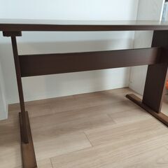 ニトリで購入したダイニングテーブル ダークブラウンの画像
