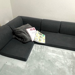  ローソファー　チャコールグレーの画像
