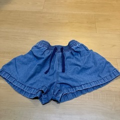 110cm 女の子 子供服　半ズボンまとめ売り ボトムス ピンク デニム ハーフパンツの画像