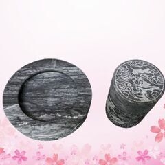 大理石の灰皿セット.新品の画像