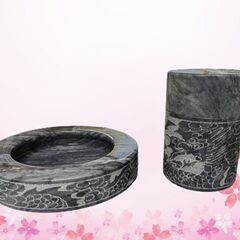 大理石の灰皿セット.新品の画像