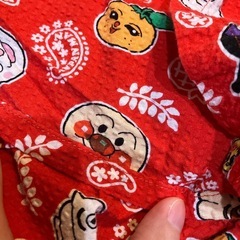 アンパンマン 甚平　90 95 100 女の子　男の子　浴衣　赤の画像