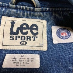 LEE SPORTS GREEN  BAY PACKERS パッカーズ デカロゴ刺繍 デニムスタジャン の画像