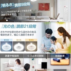新品✨シーリングファンライト リモコン付き E26ソケット シーリングファンライト LEDライトの画像