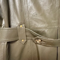 Pacmy CLASSIC FASHION 本革　羊革　カーキ　レザージャケットの画像